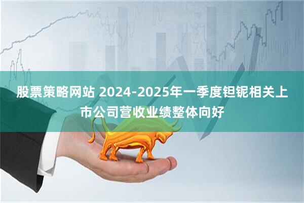 股票策略网站 2024-2025年一季度钽铌相关上市公司营收业绩整体向好